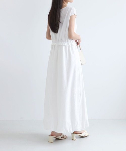 MAISON DE THERESE（メゾン ド テレーズ）の「夏新作 無地 ノースリーブ バルーンワンピース 上品 大人可愛い（ワンピース・レディース・Navy/White/Black・M）」の20枚目の写真