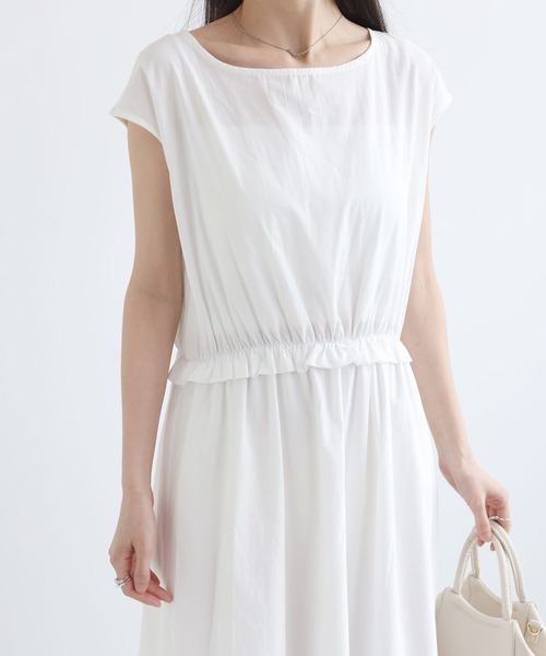 MAISON DE THERESE（メゾン ド テレーズ）の「夏新作 無地 ノースリーブ バルーンワンピース 上品 大人可愛い（ワンピース・レディース・Navy/White/Black・M）」の21枚目の写真