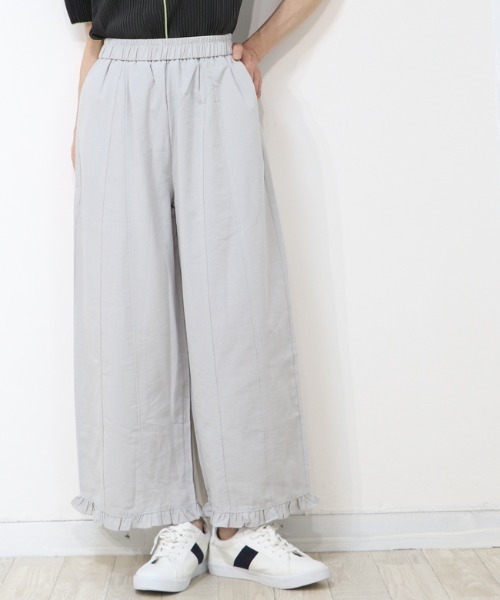 DISKEEN SURE(ディスキーンシュアー)の「丸みのあるフォルムで体型カバー!裾フリルサーカスパンツ(その他パンツ・レディース・ピンク/オフホワイト/ブラック/グレー/アイボリー・FREE)」の11枚目の写真