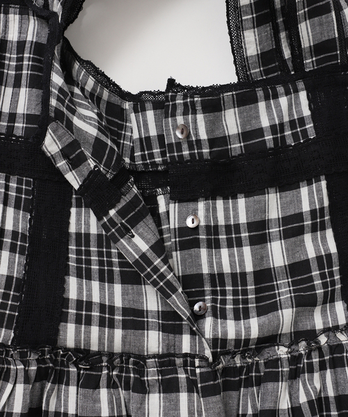 OUTDOOR PRODUCTS(アウトドアプロダクツ)の「コットンローンレーストリムワンピース(ワンピース・レディース・ブラック系その他/ブラック・FREE)」の5枚目の写真