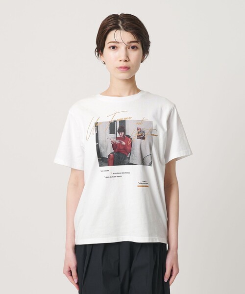 TRICOMER（トリコメル）の「＜TRICOMER＞UNE FEMME プリントTシャツ（Tシャツ/カットソー・レディース・ホワイト・FREE）」の12枚目の写真