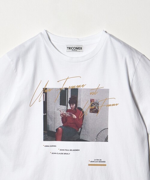 TRICOMER（トリコメル）の「＜TRICOMER＞UNE FEMME プリントTシャツ（Tシャツ/カットソー・レディース・ホワイト・FREE）」の7枚目の写真