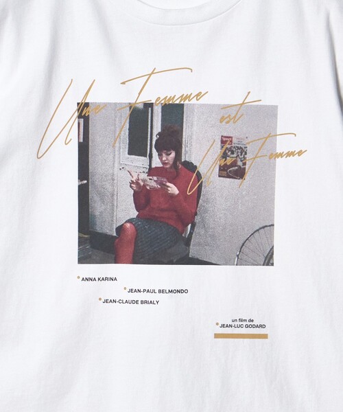 TRICOMER（トリコメル）の「＜TRICOMER＞UNE FEMME プリントTシャツ（Tシャツ/カットソー・レディース・ホワイト・FREE）」の5枚目の写真