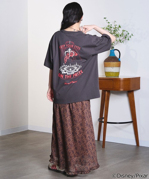 ROSE BUD(ローズバッド)の「TOY STORY / PIZZA PLANET / S/S TEE(Tシャツ/カットソー・レディース・チャコール/ホワイト・M/L)」の9枚目の写真