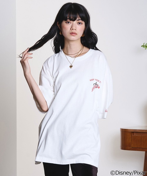ROSE BUD(ローズバッド)の「TOY STORY / PIZZA PLANET / S/S TEE(Tシャツ/カットソー・レディース・チャコール/ホワイト・M/L)」の18枚目の写真