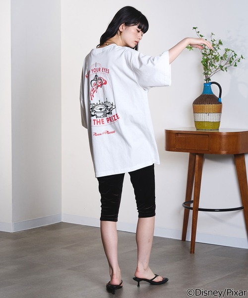 ROSE BUD(ローズバッド)の「TOY STORY / PIZZA PLANET / S/S TEE(Tシャツ/カットソー・レディース・チャコール/ホワイト・M/L)」の22枚目の写真