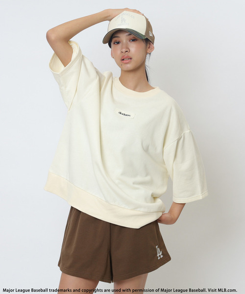 BACK TO THE FIELD（バック トゥー ザ フィールド）の「【MLB】ハーフサイズPO×ショートパンツ（セットアップ・レディース・ピンク系/ブラウン系/グレー系・FREE）」の12枚目の写真