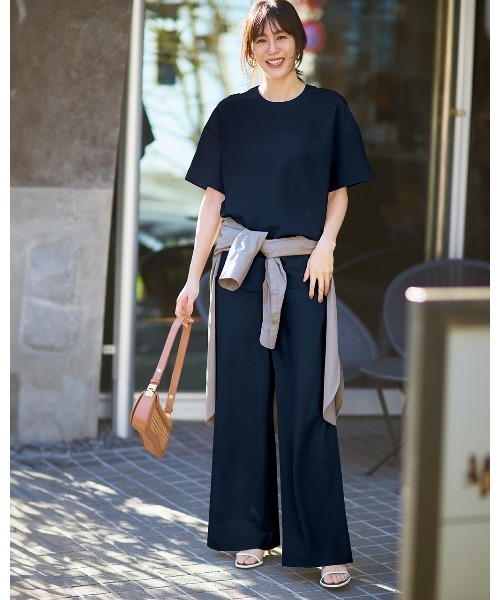 DoCLASSE( ドゥクラッセ)の「ビューティバイアスパンツ/66cm(その他パンツ・レディース・ブラウン/ダークブラウン/イエロー/ライトグレー/レッド/ダークグリーン/グレイッシュベージュ/ネイビー/ブラック/ライトグリーン・11/13/15 /9/17/7)」の8枚目の写真