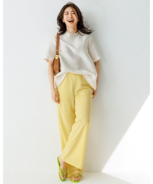 DoCLASSE( ドゥクラッセ)の「ビューティバイアスパンツ/66cm(その他パンツ・レディース・ブラウン/ダークブラウン/イエロー/ライトグレー/レッド/ダークグリーン/グレイッシュベージュ/ネイビー/ブラック/ライトグリーン・11/13/15 /9/17/7)」の9枚目の写真