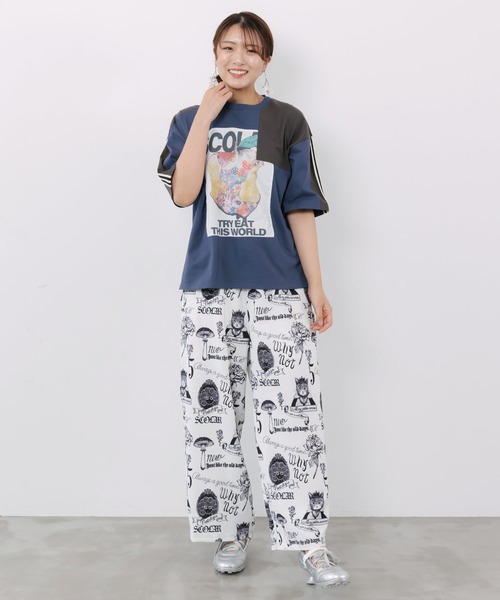 ScoLar（スカラー）の「162685：アンティーク柄 3way巻きスカート付きパンツ（その他パンツ・レディース・アイボリー/ブラック・M）」の17枚目の写真