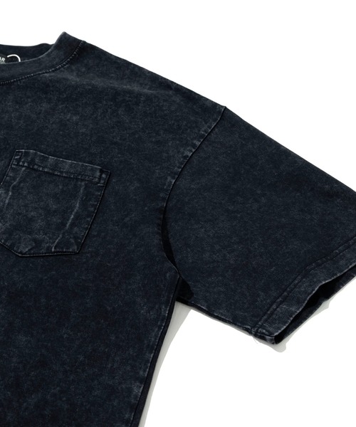 CUBE SUGAR(キューブシュガー)の「CUBE SUGAR/キューブシュガー ピグメント染め BIG TEE(Tシャツ/カットソー・レディース・ネイビー/カーキ/ブラック・FREE)」の6枚目の写真