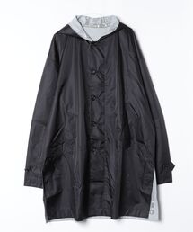 FADED SKULL HOODED COAT
