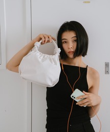 ナイロン調2wayハンドバッグ/350mlペットボトル収納可能
