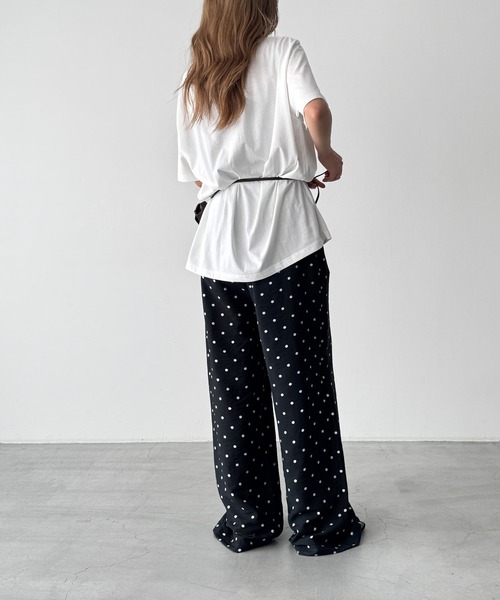 CANAL JEAN(キャナルジーン)の「El mar ドット柄イージーパンツ(その他パンツ・レディース・ブラック/ホワイト・ONE SIZE)」の6枚目の写真