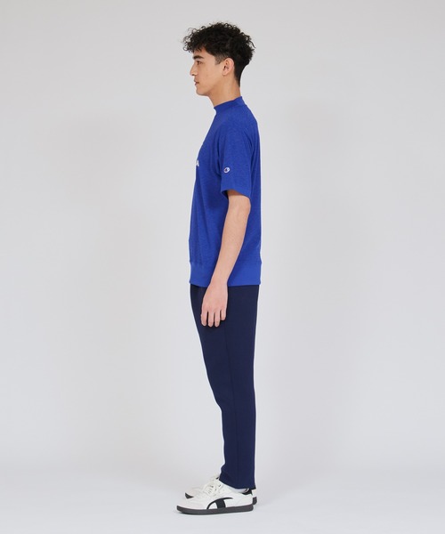 Champion Golf（チャンピオンゴルフ）の「【Champion/チャンピオン】メンズ GOLF ショートスリーブモックネックシャツ（スウェット・メンズ・ブルー/オフホワイト/ネイビー・MEDIUM/X-LARGE/LARGE）」の4枚目の写真