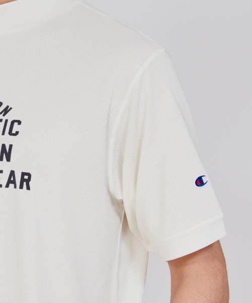 Champion Golf（チャンピオンゴルフ）の「【Champion/チャンピオン】メンズ GOLF ショートスリーブモックネックシャツ（スウェット・メンズ・ブルー/オフホワイト/ネイビー・MEDIUM/X-LARGE/LARGE）」の15枚目の写真