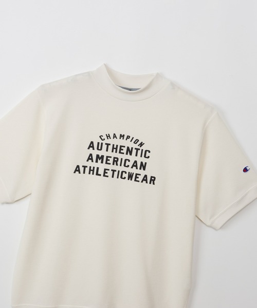 Champion Golf（チャンピオンゴルフ）の「【Champion/チャンピオン】メンズ GOLF ショートスリーブモックネックシャツ（スウェット・メンズ・ブルー/オフホワイト/ネイビー・MEDIUM/X-LARGE/LARGE）」の19枚目の写真