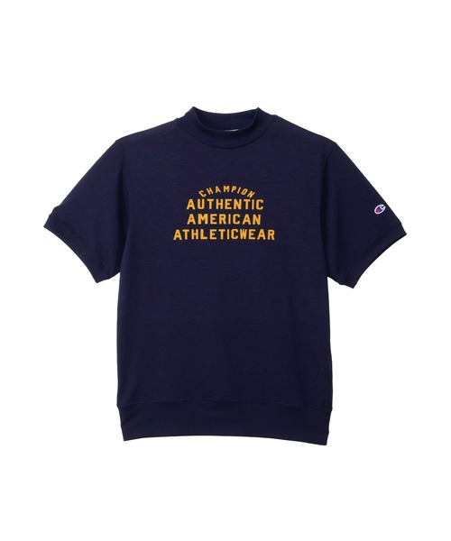 Champion Golf（チャンピオンゴルフ）の「【Champion/チャンピオン】メンズ GOLF ショートスリーブモックネックシャツ（スウェット・メンズ・ブルー/オフホワイト/ネイビー・MEDIUM/X-LARGE/LARGE）」の22枚目の写真