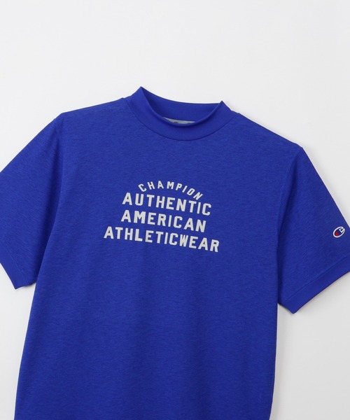 Champion Golf（チャンピオンゴルフ）の「【Champion/チャンピオン】メンズ GOLF ショートスリーブモックネックシャツ（スウェット・メンズ・ブルー/オフホワイト/ネイビー・MEDIUM/X-LARGE/LARGE）」の6枚目の写真