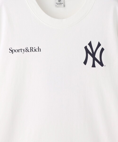 allureville(アルアバイル)の「【SPORTY&RICH(スポーティーアンドリッチ)】YANKEES ARCH TSHIRTS(Tシャツ/カットソー・レディース・ライトピンク/ホワイト・1)」の10枚目の写真