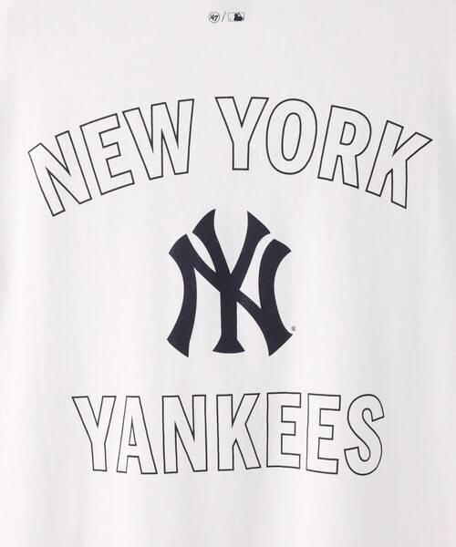 allureville(アルアバイル)の「【SPORTY&RICH(スポーティーアンドリッチ)】YANKEES ARCH TSHIRTS(Tシャツ/カットソー・レディース・ライトピンク/ホワイト・1)」の3枚目の写真