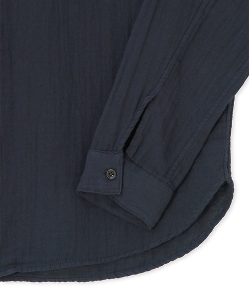 LANVIN en Bleu(ランバンオンブルー)の「製品染め ダブルガーゼ カジュアルシャツ(シャツ/ブラウス・メンズ・ネイビー/チャコールグレー・46/48/50/52)」の14枚目の写真