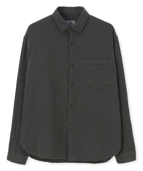 LANVIN en Bleu(ランバンオンブルー)の「製品染め ダブルガーゼ カジュアルシャツ(シャツ/ブラウス・メンズ・ネイビー/チャコールグレー・46/48/50/52)」の12枚目の写真