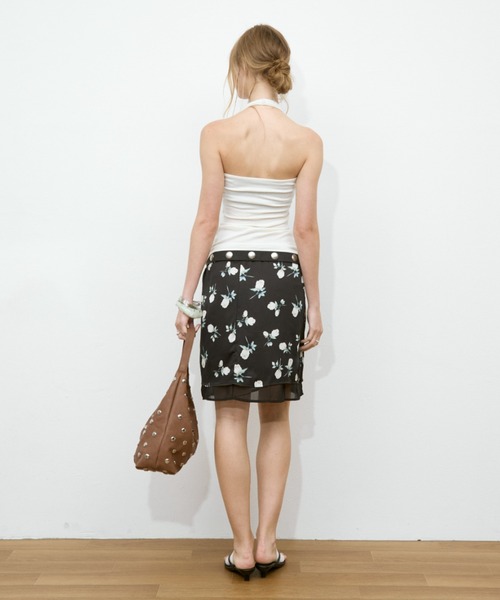 Rohwel(ローウェル)の「Eyelet Halter Tank Tops / アイレットホルタータンクトップス(タンクトップ・レディース・ホワイト/ブラック/ブラウン・FREE)」の14枚目の写真