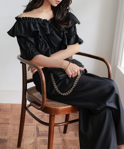 KOBE LETTUCE(コウベレタス)の「manywayオールインワン(つなぎ/オールインワン・レディース・ベージュ/アイボリー/ブラック・M)」の9枚目の写真