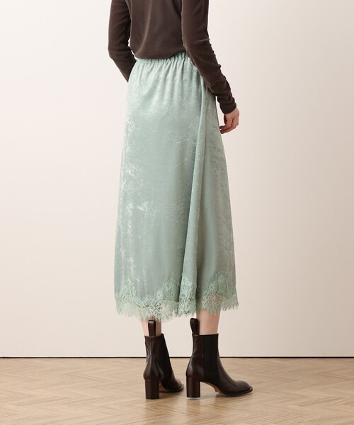 allureville(アルアバイル)の「ベロアレースコンビスカート(スカート・レディース・ミント・2/1)」の18枚目の写真