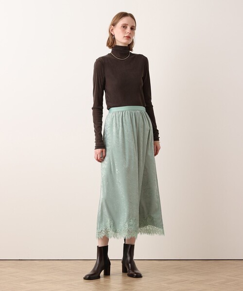 allureville(アルアバイル)の「ベロアレースコンビスカート(スカート・レディース・ミント・2/1)」の19枚目の写真