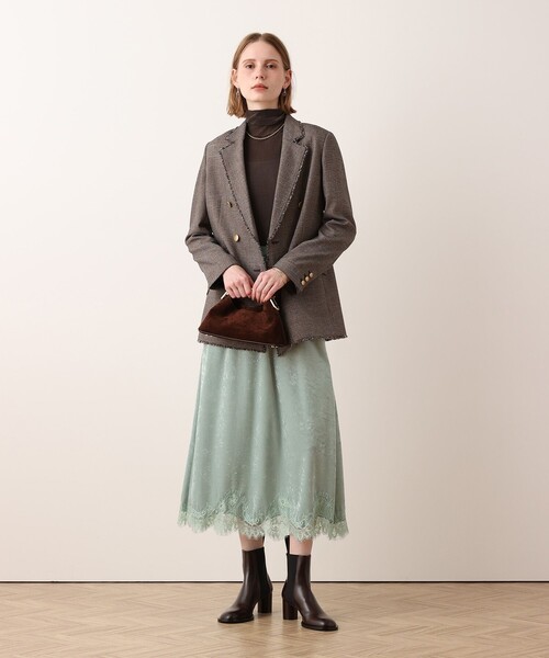 allureville(アルアバイル)の「ベロアレースコンビスカート(スカート・レディース・ミント・2/1)」の20枚目の写真