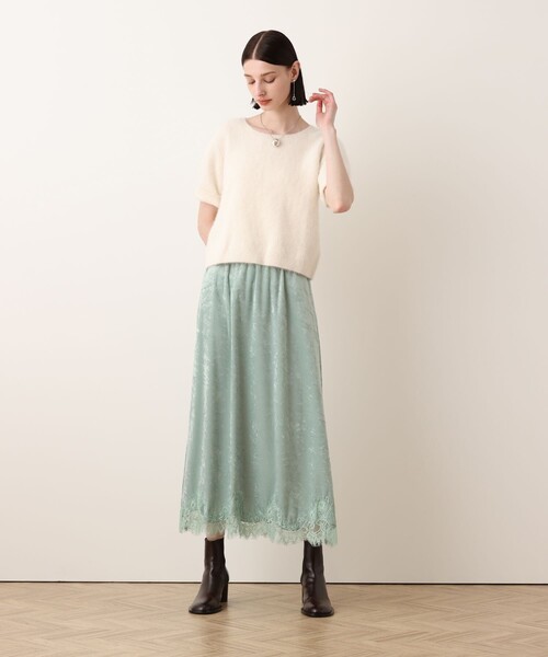 allureville(アルアバイル)の「ベロアレースコンビスカート(スカート・レディース・ミント・2/1)」の21枚目の写真