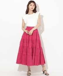 セール】ラウンドヘムティアードスカート（スカート）｜AND COUTURE