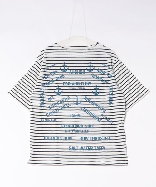 ARCHIVER(アーカイバ)の「/many men many mind/テレコボーダーマリンptバスクTee(Tシャツ/カットソー・メンズ・ブラック系その他/ネイビー系・LARGE/X-LARGE)」の2枚目の写真