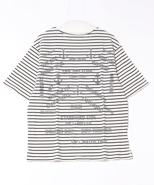 ARCHIVER(アーカイバ)の「/many men many mind/テレコボーダーマリンptバスクTee(Tシャツ/カットソー・メンズ・ブラック系その他/ネイビー系・LARGE/X-LARGE)」の1枚目の写真