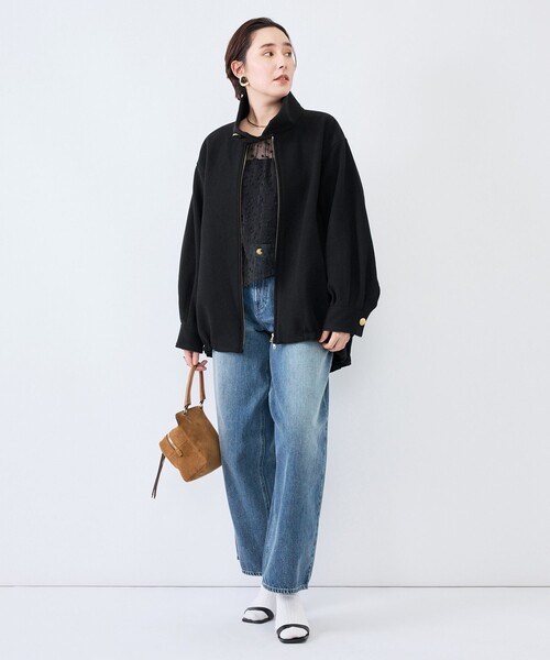 NOLLEY’S（ノーリーズ）の「NMPスイングトップ（チェスターコート・レディース・ブラック/ブラック系その他・M）」の3枚目の写真
