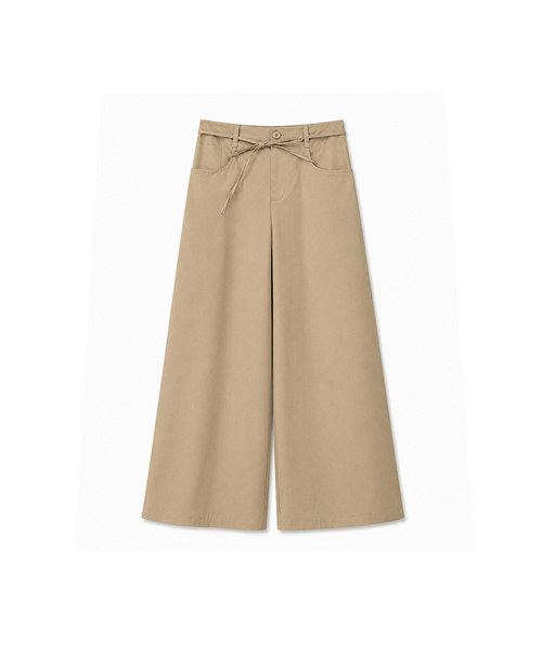 VASCARA(バスカラ)の「String Wide Cotton Pants (3colors)(その他パンツ・レディース・ブラック/ホワイト/ベージュ・SMALL/MEDIUM/LARGE)」の3枚目の写真