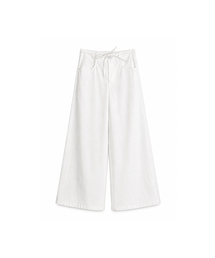 String Wide Cotton Pants (3colors)