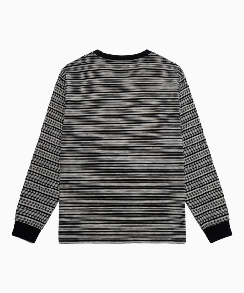 SAINTPAIN(セイントペイン)の「SPクロスロゴマルチストライプロングスリーブブラック(Tシャツ/カットソー・レディース・その他・MEDIUM/LARGE)」の2枚目の写真