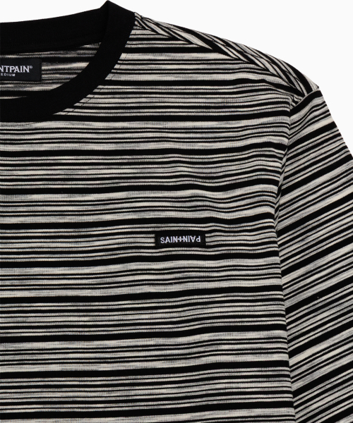 SAINTPAIN(セイントペイン)の「SPクロスロゴマルチストライプロングスリーブブラック(Tシャツ/カットソー・レディース・その他・MEDIUM/LARGE)」の3枚目の写真
