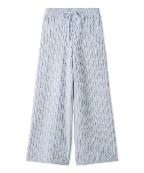 SNIDEL(スナイデル)の「【セットアップ対応】ニットロングパンツ(その他パンツ・レディース・ライトブルー/モカ/ホワイト/その他・F)」の3枚目の写真