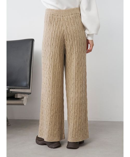 SNIDEL(スナイデル)の「【セットアップ対応】ニットロングパンツ(その他パンツ・レディース・ライトブルー/モカ/ホワイト/その他・F)」の12枚目の写真