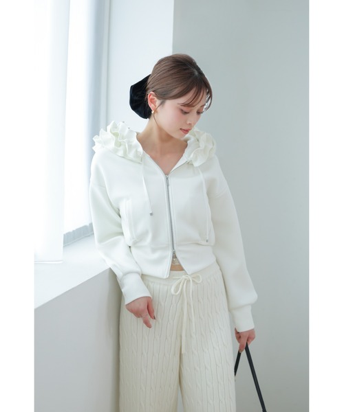 SNIDEL(スナイデル)の「【セットアップ対応】ニットロングパンツ(その他パンツ・レディース・ライトブルー/モカ/ホワイト/その他・F)」の9枚目の写真