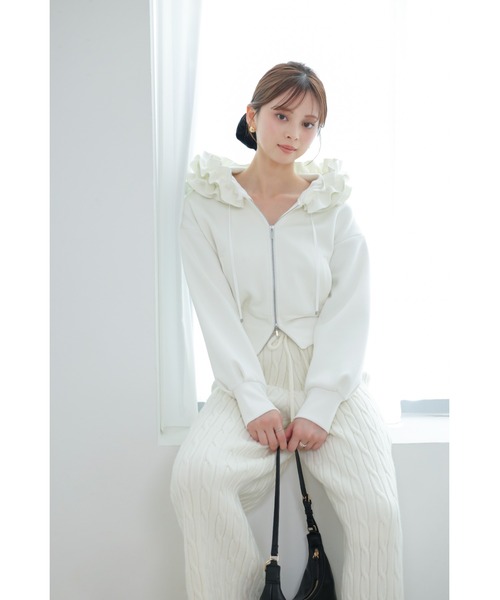 SNIDEL(スナイデル)の「【セットアップ対応】ニットロングパンツ(その他パンツ・レディース・ライトブルー/モカ/ホワイト/その他・F)」の10枚目の写真