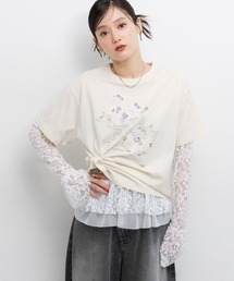 RAGEBLUE | レースフリルロンT(Tシャツ/カットソー)