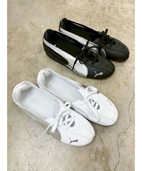 PUMA(プーマ)の「【PUMA】SPEEDCAT BALLET NOVA METALLIC WNS(スニーカー・レディース・ホワイト/ブラック・MEDIUM/LARGE)」の3枚目の写真