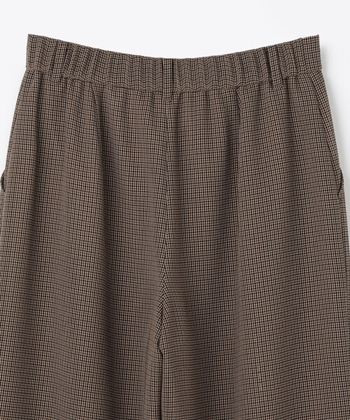 COMME CA(コムサ)の「〔 TALLサイズ 〕 【セットアップ対応】シアーチェックタックパンツ(その他パンツ・レディース・ブラウン/グレー・13号/15号/17号)」の6枚目の写真