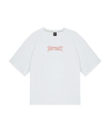 レッドベットオーバーサイズ半袖Tシャツ[ホワイト]