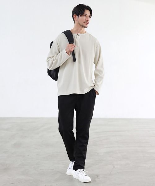 SPU(スプ)の「ウォッシャブルピーチスキンポンチイージーテックパンツ(その他パンツ・メンズ・チャコール/ネイビー/ブラック/モカ・XL/L/M/S)」の9枚目の写真
